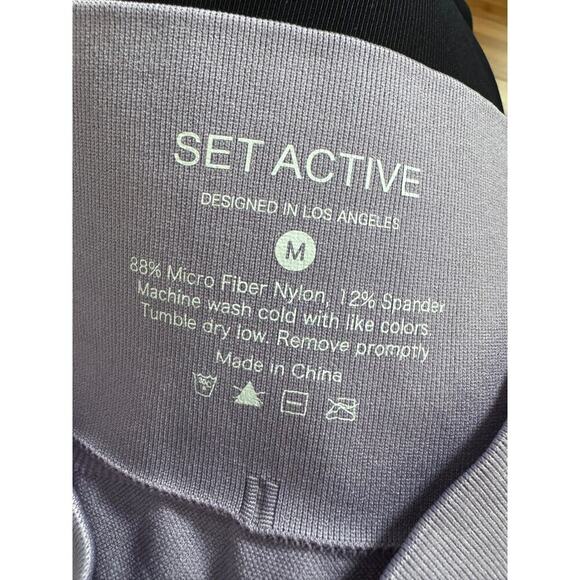 SET ACTIVE SCULPTFLEX HIGH WAIST SEAMLESS LEGGINGS LILAC - Picture 5 of 5